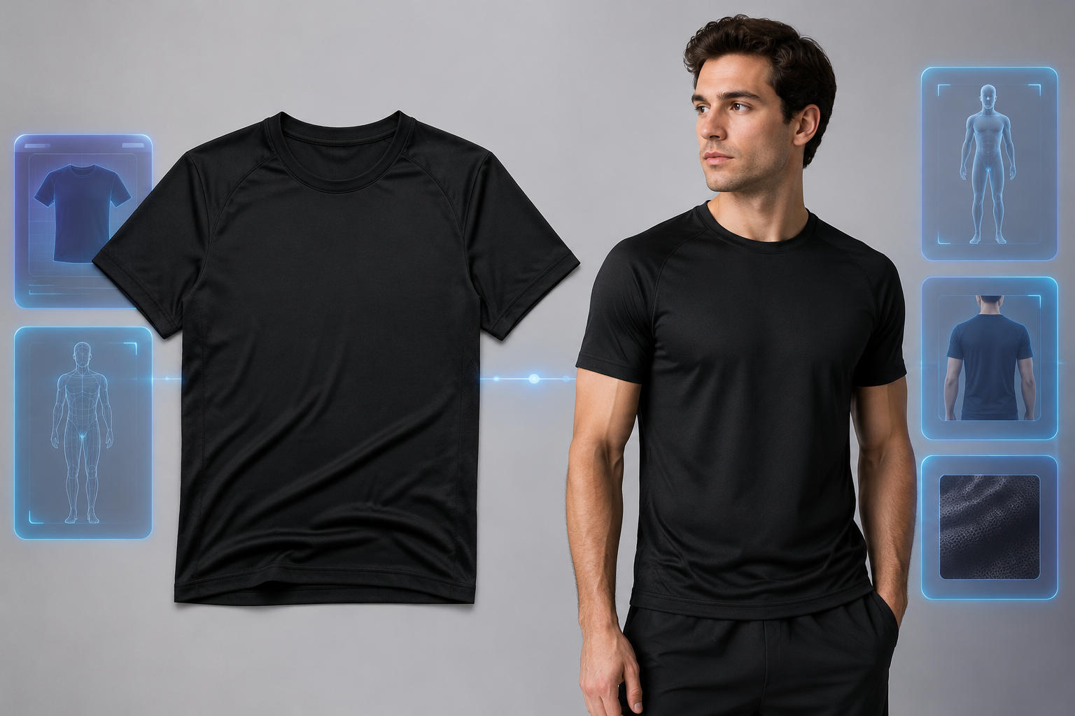 服装平铺商品图生成 AI 模特上身试穿视频封面